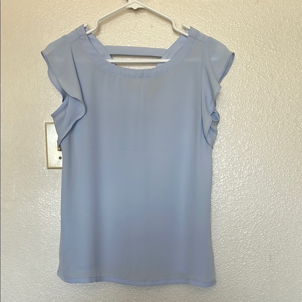 LOFT, Light Blue Women's Blouse, Size XXS
